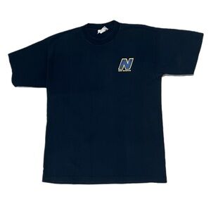 Vintage New Balance Short Sleeve Shirt Navy Size XL